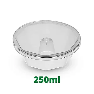 FORMA PUDIM M COM TAMPA C/8 - 250ML PLASTILANIA