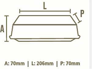 CAIXA HOT DOG VIAGEM C/50 UNIDADES