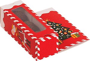 CAIXA CARTAO 3 DOCES NATAL MAGICO PCT C/10 UND 4X4X12