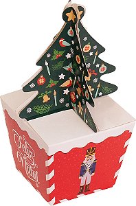 CAIXA POP UP ARVORE NATAL MAGICO C/10 UND 6,5X8X8CM