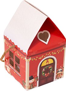 CAIXA CASINHA MINI PANETONE CIDADE DO NATAL C/10 UND 17X10X10M