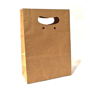SACOLA PAPEL KRAFT BOCA DE PALHACO 23,5 X 10 X 39 C/10