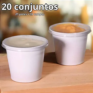 G 697 SF POTE 60ML BRANCO COM TAMPA TRANSP C/20 UND