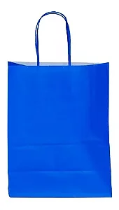 SACOLA PAPEL AZUL BIC M 25X31 C/10