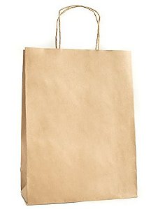 SACOLA PAPEL KRAFT 32X20X30 PACOTE COM 10 UNIDADES