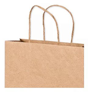 SACOLA PAP KRAFT 13,5X8X39 C/10