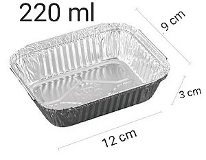BANDEJA RETANGULAR 220ML C/10