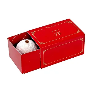 CAIXA GAVETA COM BERCO 2 DOCES VERMELHA FE C/10 UND 4X8X5CM
