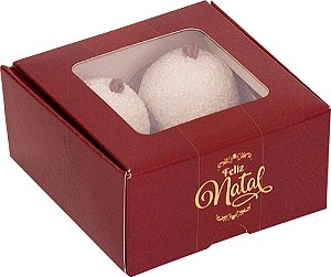 CAIXA PRACTICE COM VISOR 4 DOCES BRILHO DO NATAL C/10 UND 4X8X8CM
