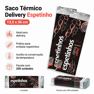 SACO TERMICO DELIVERY ESPETINHO 13,5X36 C/200 UND