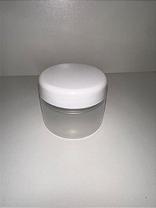 POTE PLASTICO 110ML TRANSPARENTE COM TAMPA 10 UNIDADES