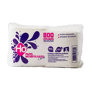 PAPEL INTERFOLHADO GUARDANAPO HO CAI-CAI 10X21CM C/800 FOLHAS