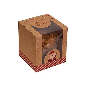 CAIXA CLASSIC MINI PANETONE KRAFT O NATAL CHEGOU C/10 UND