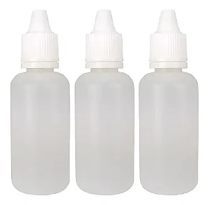 FRASCO 30ML CONTA GOTAS C/10 TRANSP C/ TAMPA BRANCA