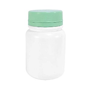 POTE PLASTICO R90 C/10 COM TAMPA VD BEBE COM 10 UNIDADES