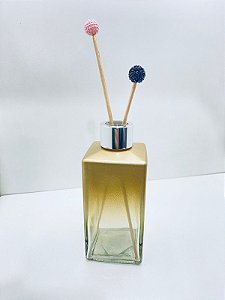 FRASCO VD QUADRADO 250ML DEGRADE COM TAMPA DIFUSOR