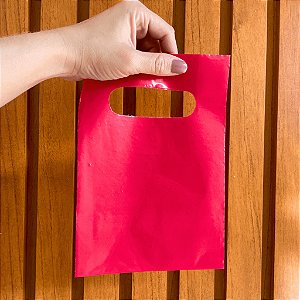 SACOLA AD 15X20 VERMELHA ALCA VAZADA C/50