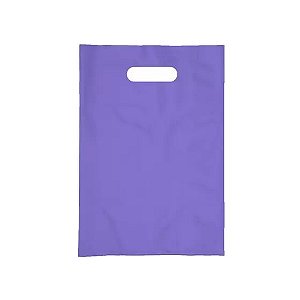 SACOLA 20X30 LILAS ALÇA VAZADA C/100