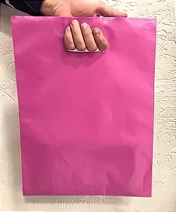 SACOLA AD 25X35 PINK ALCA VAZADA C/50