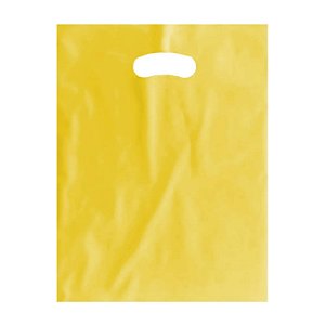 SACOLA AD 25X35 AMARELA ALCA VAZADA C/50