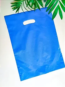 SACOLA AD 25X35 AZUL ALCA VAZADA C/50