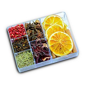 CAIXA ACRILICA FUNDO BRANCO TPA TRANSPARENTE COM 6 DIVISORIA