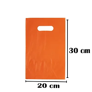 SACOLA AD 20X30 LARANJA ALCA VAZADA C/50