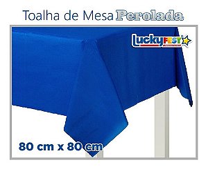 TOALHA MESA AZUL ESCURO 80X80 C/10