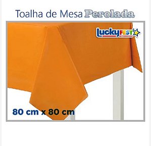 TOALHA LISA MESA LARANJA 80X80 C/10