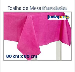 TOALHA MESA PINK 80X80 C/10