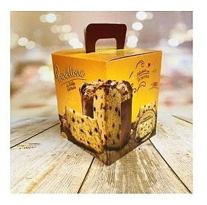 CAIXA PANETONE TRADICIONAL 500 15x15x17 GRAMAS