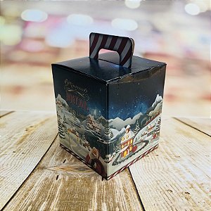 CAIXA PANETONE NATAL 500 GRAMAS 15x15x17