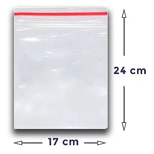 SACO ZIP LOCK 17CM X 24CM C/100 UNIDADES