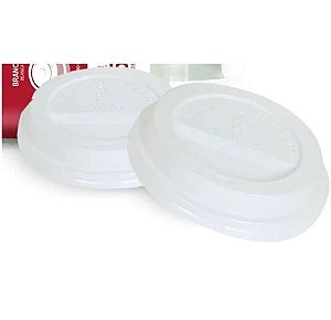 TAMPA BRANCA COPO PAPEL 240ML C/25