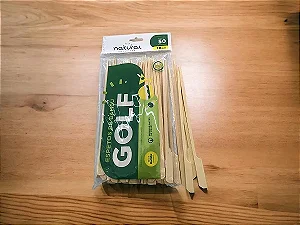 ESPETO GOLF BAMBU 18CM C/50