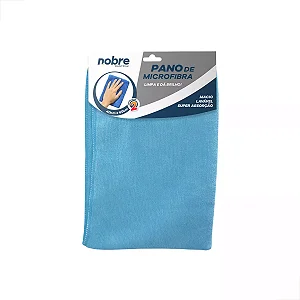 PANO DE MICROFIBRA 40X60 AZUL C/2 NOBRE