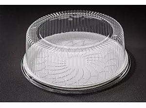 PF 32 M BANDEJA REDONDA TAMPA TRANSP FUNDO BRANCO C/100 UND