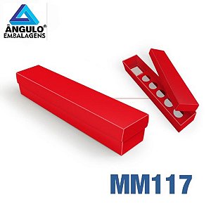 CAIXA PARA FLOR E 5 DOCES VERMELHA 32X6X5,5CM UNIDADE