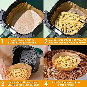 FORRO PAPEL PARA AIR FRYER C/50