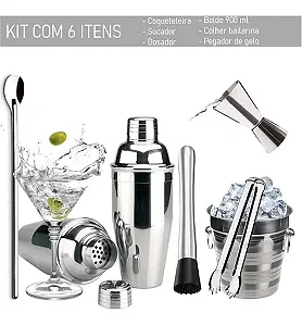 COQUETELEIRA KIT 6 PEÇAS