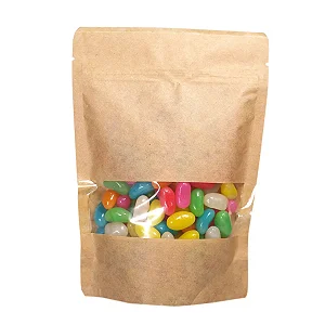 SACO HERMETICO COM VISOR KRAFT 10X15X3CM C/10 UND