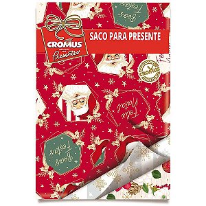 SACO PRESENTE 30x44 NATAL UNIDADE ESTAMPA VARIADA