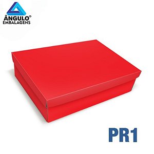 CAIXA PRESENTE RETANGULAR VERMELHA 29,5X20X7,7CM UNIDADE - PR1