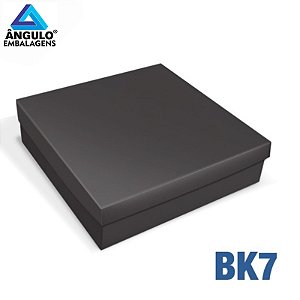 CAIXA QUADRADA PRETA 17,5X17,5X5CM UNIDADE - BK7