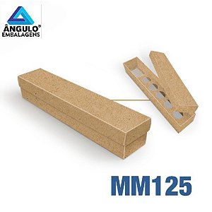 CAIXA PARA FLOR E 5 DOCES KRAFT 32X6X5,5CM UNIDADE - MM125