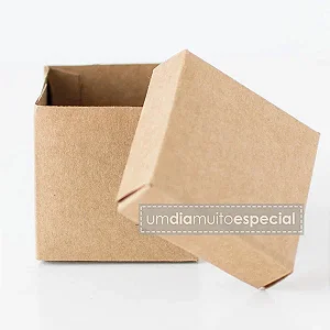 CAIXA QUADRADA PEQUENA KRAFT 14X14X8CM UNIDADE - K335
