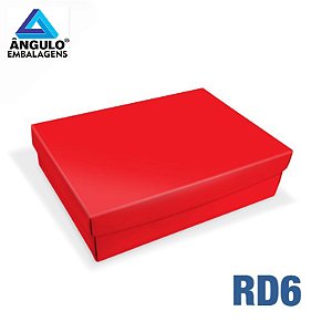 CAIXA RETANGULAR VERMELHA 18X13X5CM UNIDADE - RD6
