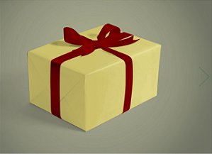 BOBINA PRESENTE 40CM LISA DOURADA REF 79