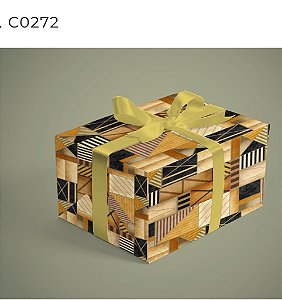 BOBINA PRESENTE 40CM CASUAL RETANG PRETO 272