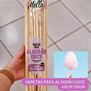 VARETA ALGODAO DOCE C/50 UNIDADES